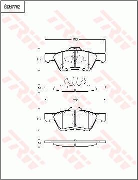 TRW DISC BRAKE PADS - TecDoc Only