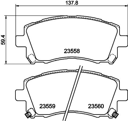 Brake Pad Set, disc brake 8DB 355 017-291