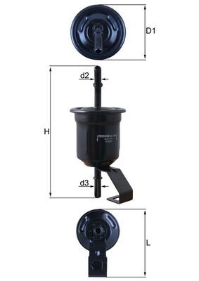 KNECHT KL 1161 - Kraftstofffilter