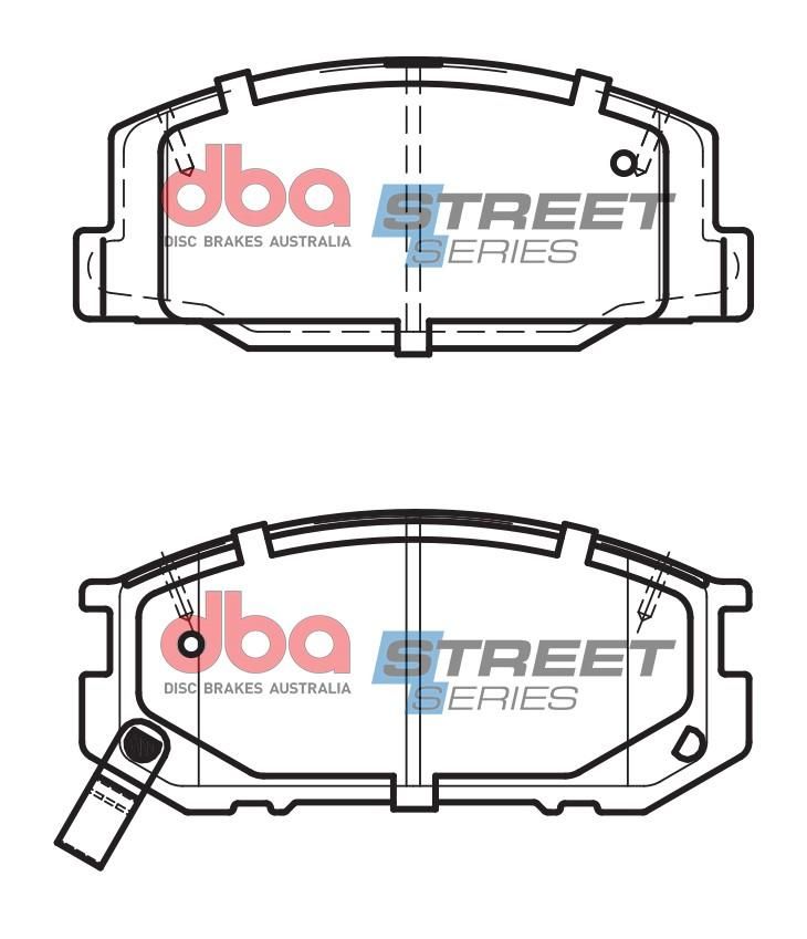DBA SS STREET SERIES BRAKE PADS [ Toyota 1990-2000 F ] - TecDoc Only