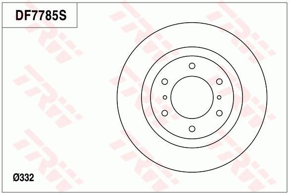 TRW BRAKE DISC - TecDoc Only