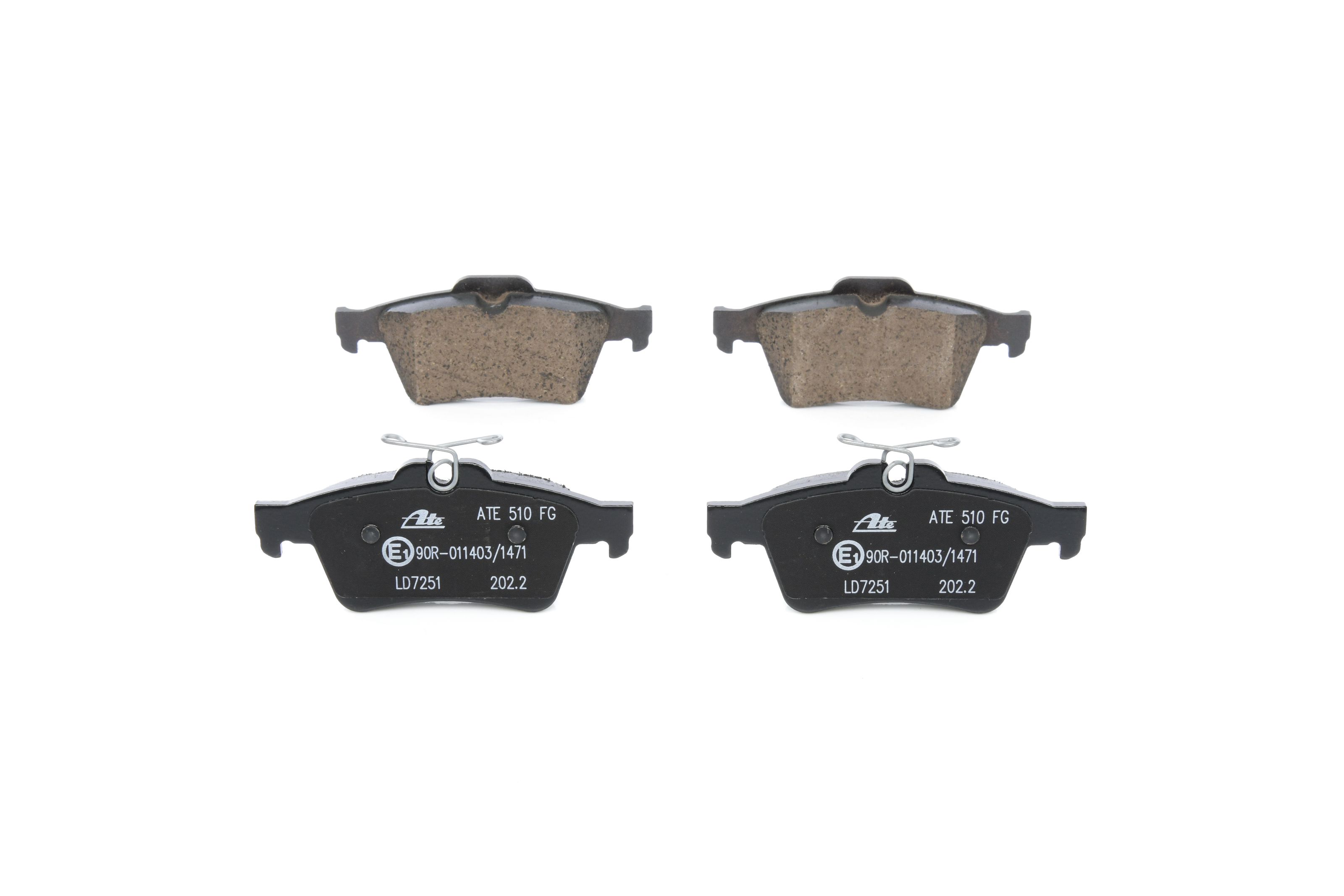 Brake Pad Set, disc brake 13.0470-7251.2