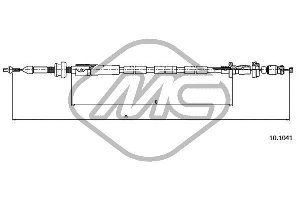 80613 Metalcaucho gázbovden