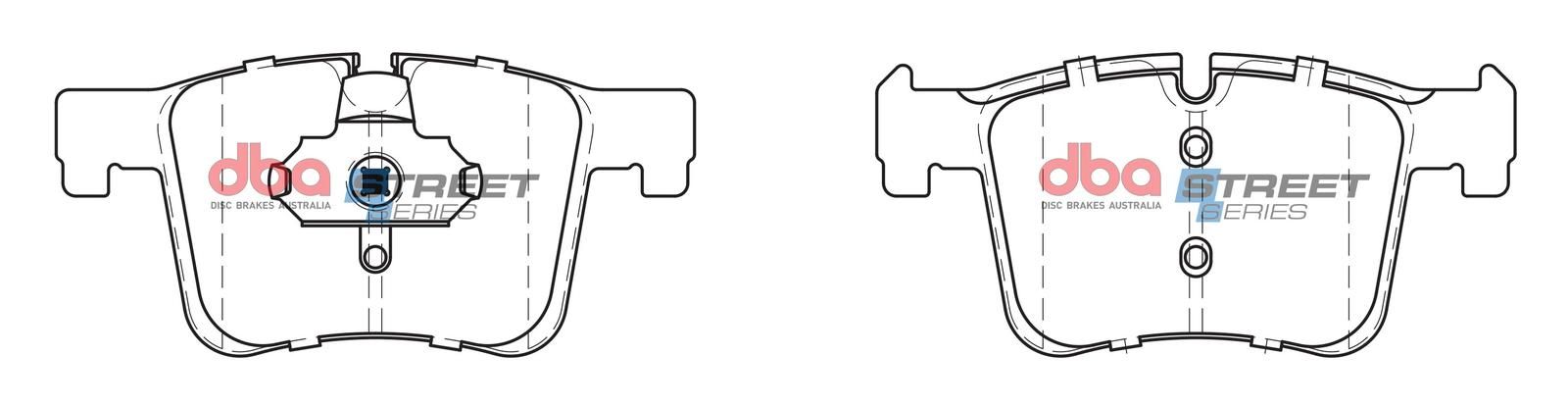 DBA SS STREET SERIES BRAKE PADS [ BMW Series 1,2,3,4,X3,X4 2010 - On F ](suits wear sensor DBAWS1064, DBAWS1066 ) - TecDoc Only