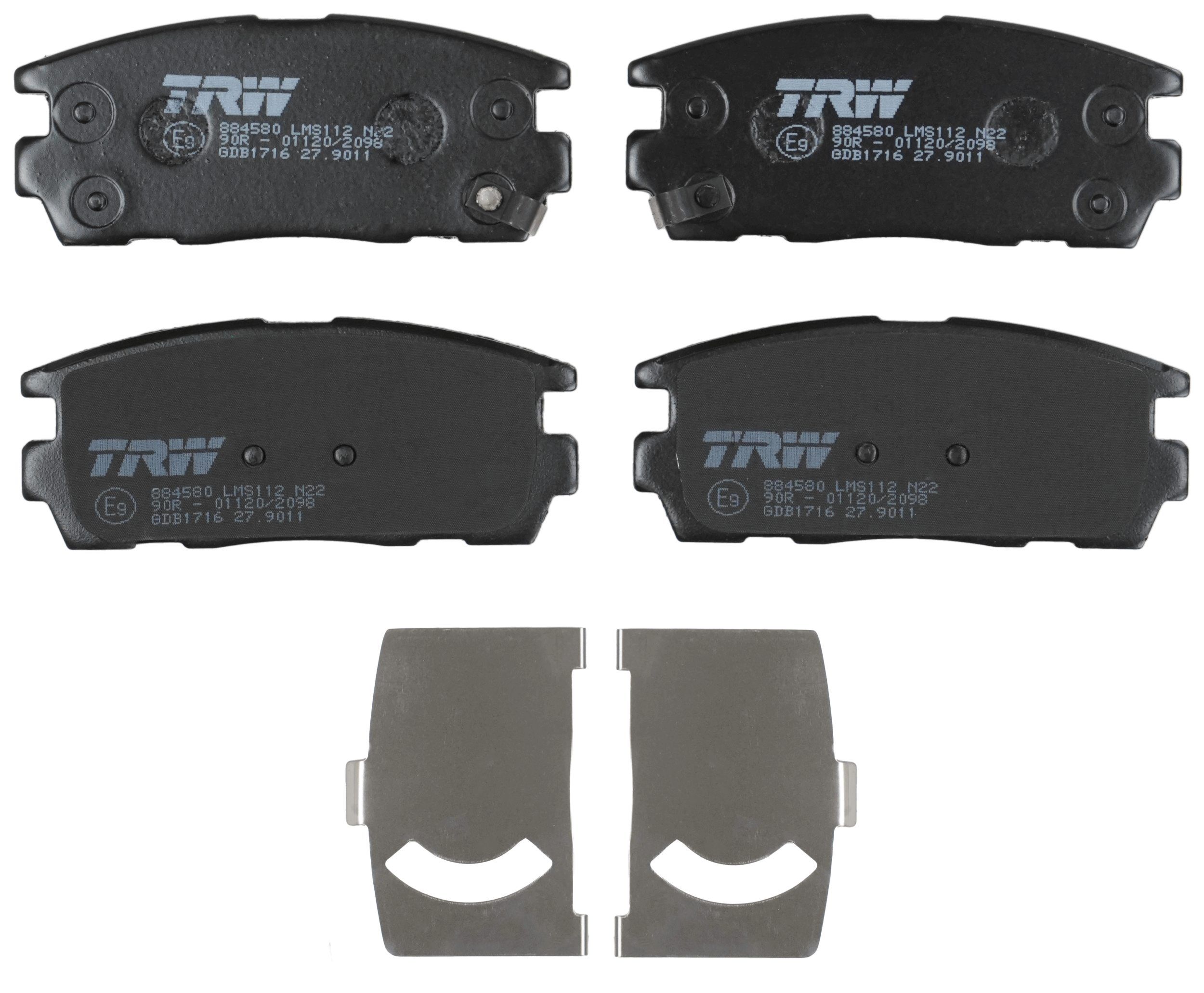 TRW DISC BRAKE PADS - TecDoc 2