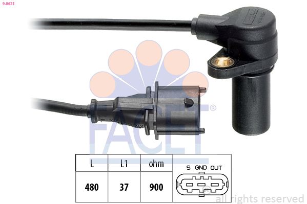 Sensor, crankshaft pulse 9.0631