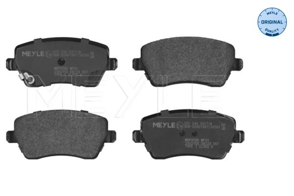 MEYLE 025 244 0317/W Brake Pad Set, disc brake