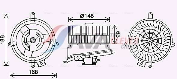 AVA QUALITY COOLING MS8711 - Innenraumgebläse