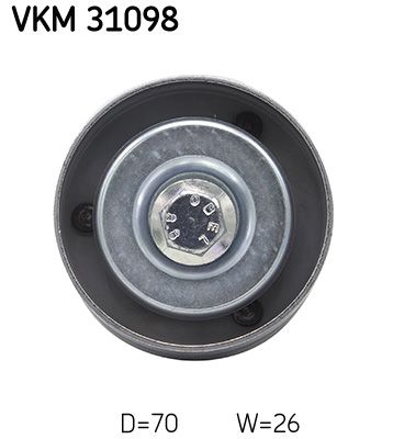 Umlenk-/F&uuml;hrungsrolle, Keilrippenriemen