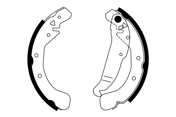 Bremsbackensatz