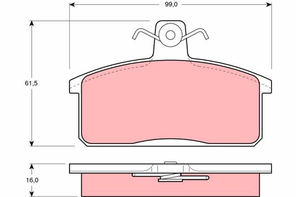 TRW DISC BRAKE PADS - TecDoc Only
