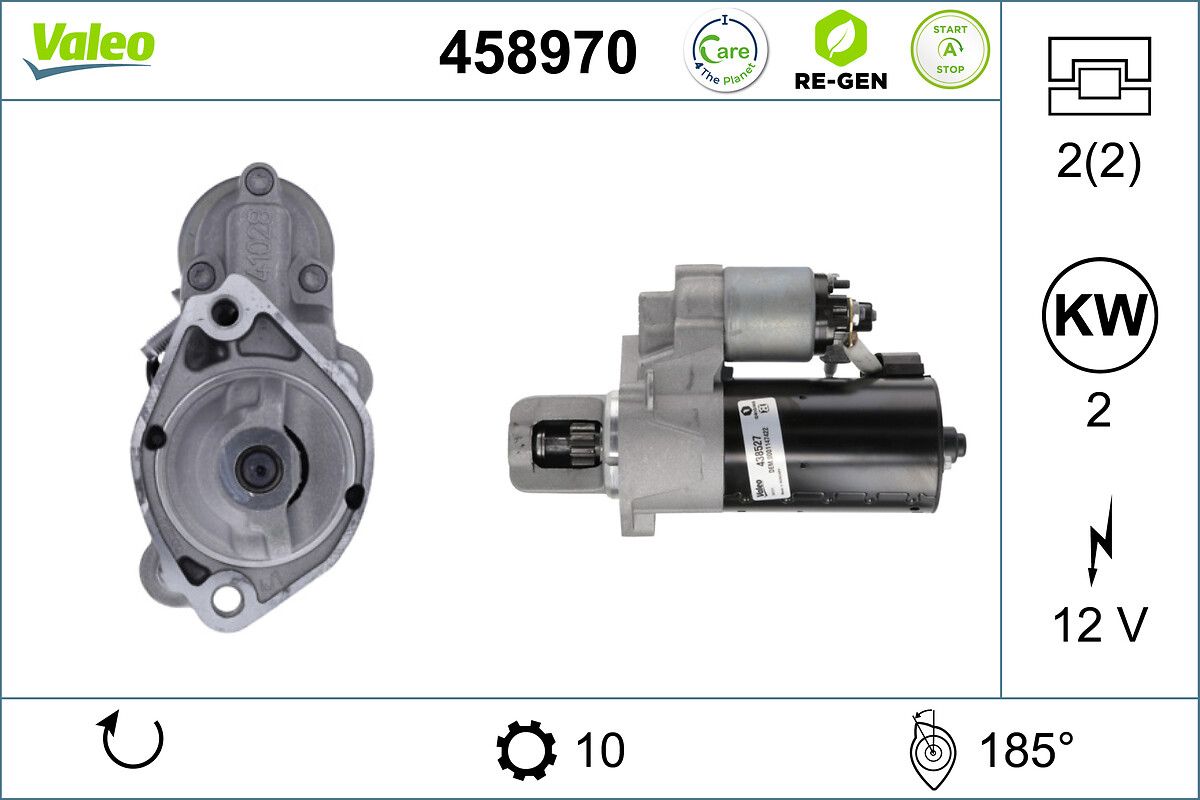 458970 VALEO VALEO RE-GEN REMANUFACTURED STOP&START önindító