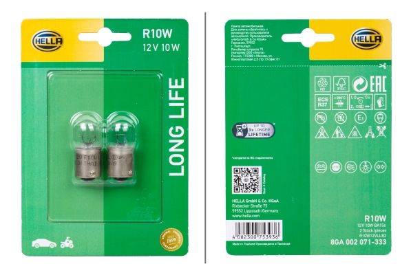 AMPOULES  R10W 12V R10W BA 15S LL B