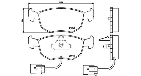 Bremsbelagsatz, Scheibenbremse