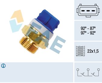 Temperature Switch, radiator fan 37920