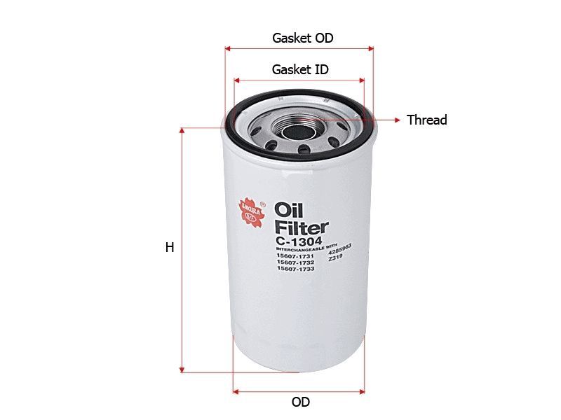 OIL FILTER FITS Z319 WZ319 - TecDoc Only