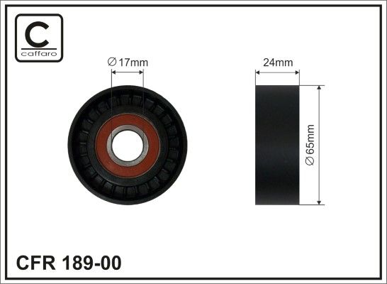 Tensioner Pulley, V-ribbed belt 189-00