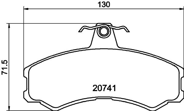 Brake Pad Set, disc brake 8DB 355 013-441