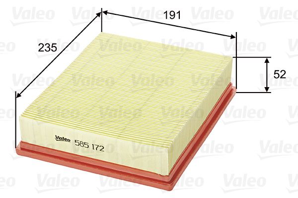 VALEO 585172 - Luftfilter