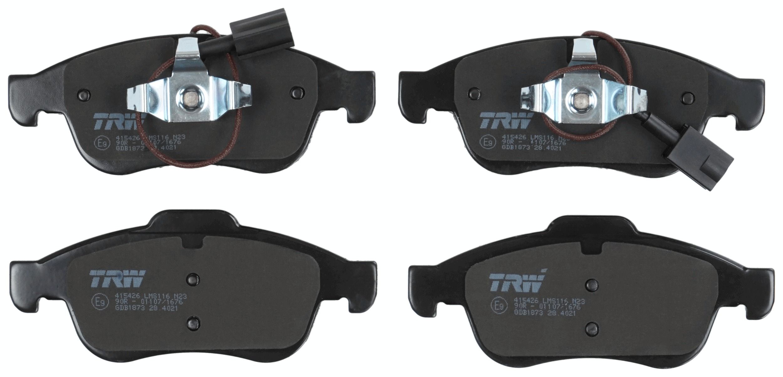 TRW DISC BRAKE PADS - TecDoc 2