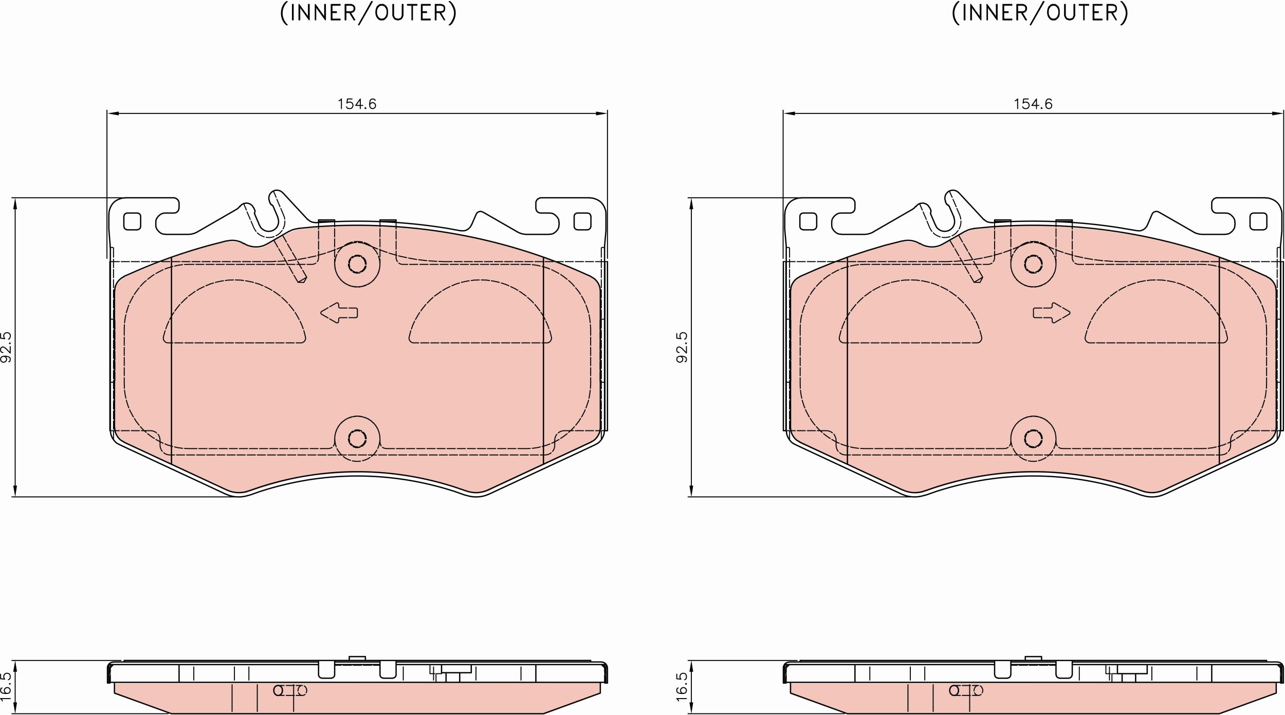 TRW BRAKE PAD SET, DISC BRAKE - TecDoc 1