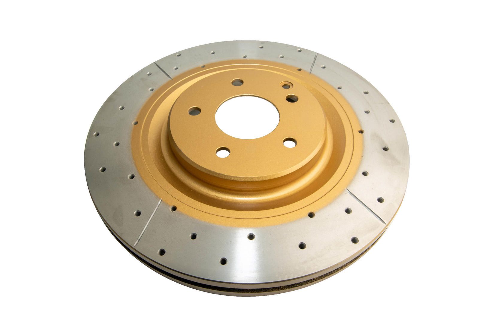 Street Gold Cross-drill/slotted KP [ Mercedes C class AMG CLK 350/500/AMG SLK AMG F ] - TecDoc 1