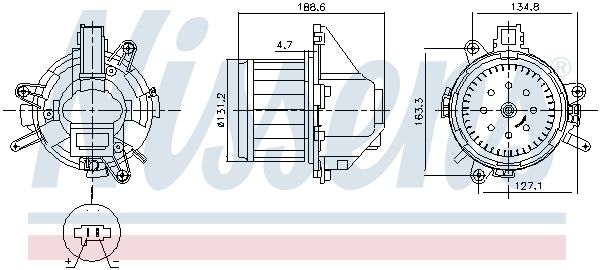 NISSENS 87596 - Innenraumgebl&auml;se