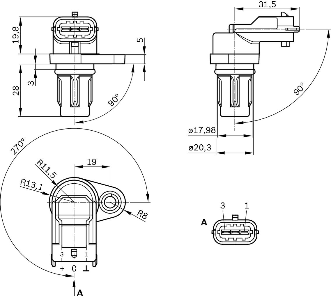 Sensor, Nockenwellenposition