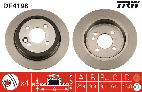 Brake Disc DF4198