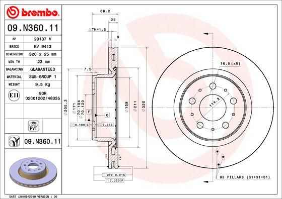 Brake Disc 09.N360.11