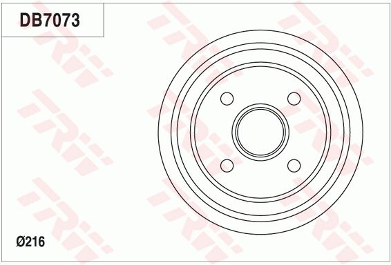 TRW BRAKE DRUM - TecDoc Only