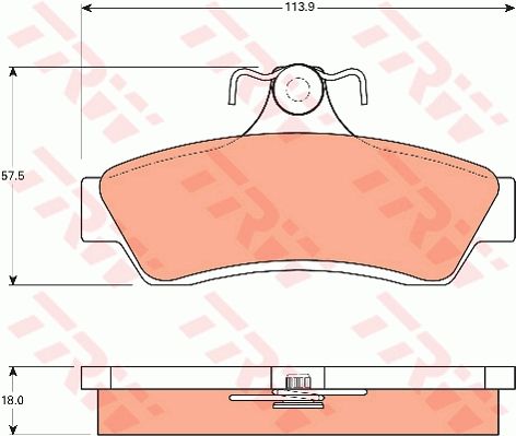 TRW DISC BRAKE PADS - TecDoc Only