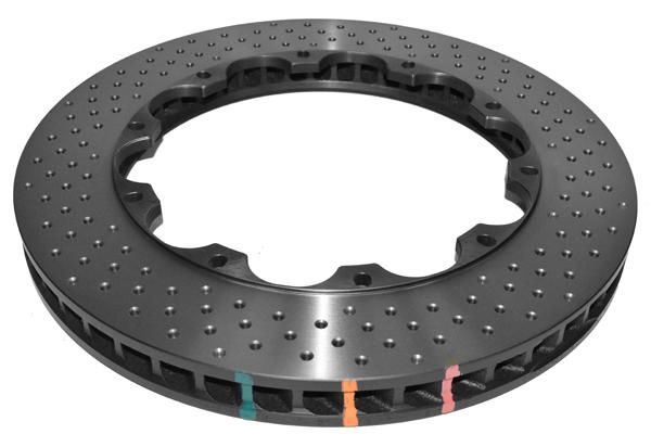 5000 Rotor Cross Drilled/Dimpled Left hand 48CV ( Brembo Replacement 09.5759.13/23 ) with M6 Lock Nut - TecDoc 1