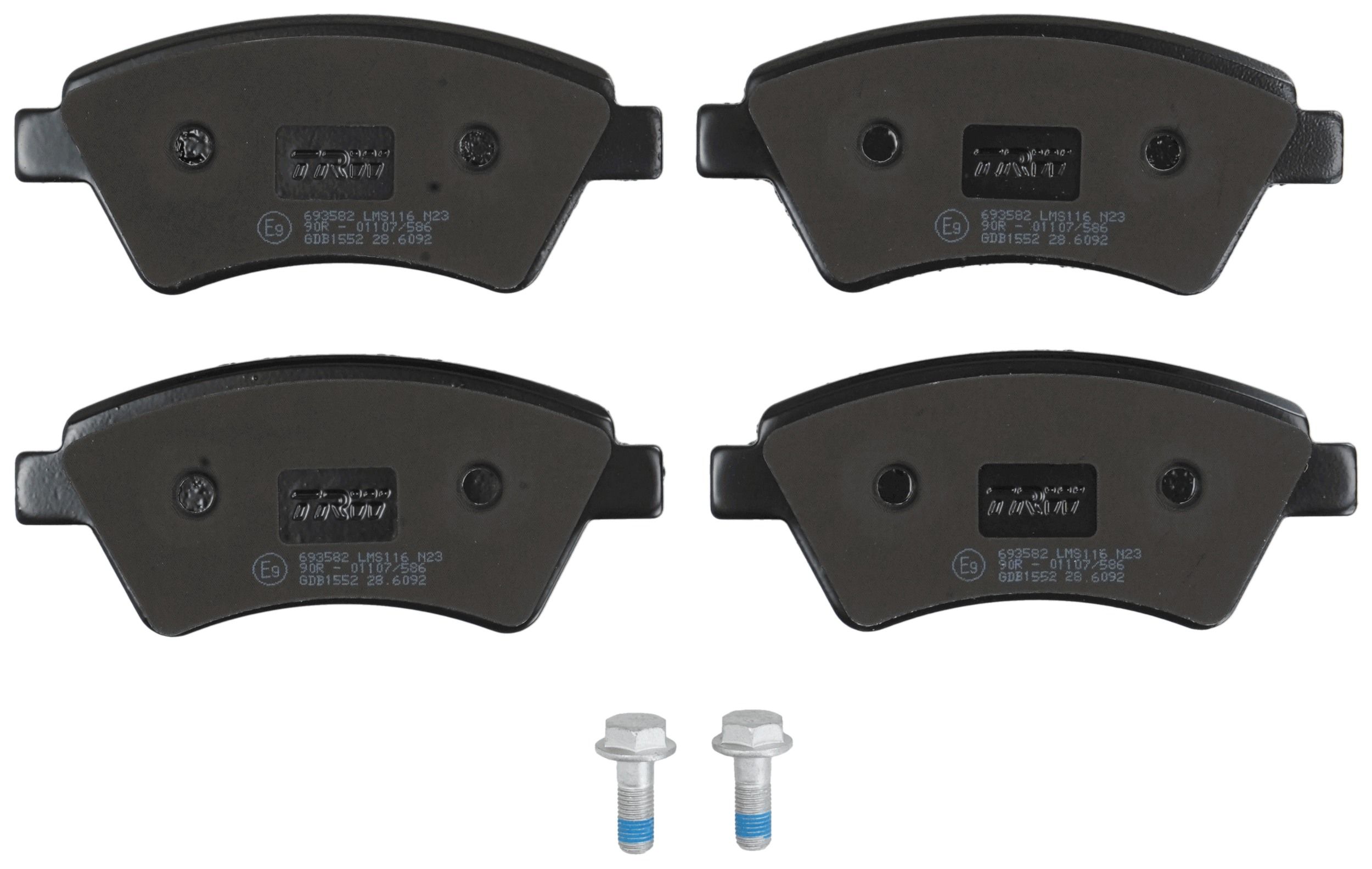TRW DISC BRAKE PADS - TecDoc 2