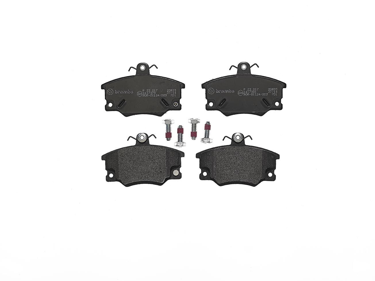 BREMBO P 23 017 - Bremsbelagsatz, Scheibenbremse PRIME LINE