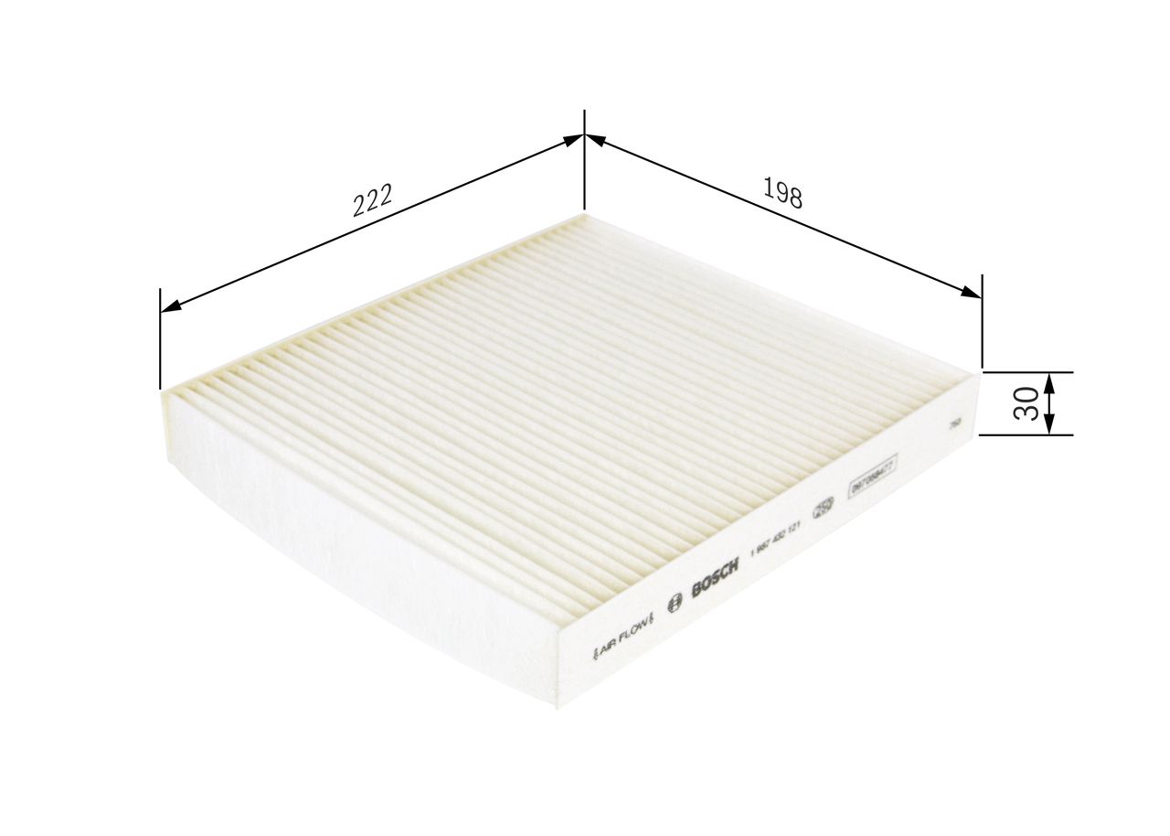 BOSCH 1 987 432 121 - Filter, Innenraumluft