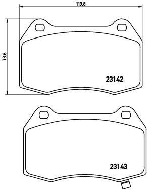 Brake Pad Set, disc brake P 56 047