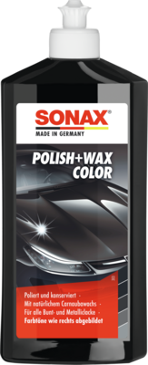 SONAX Polish+Wax Color schwarz / 500 ml