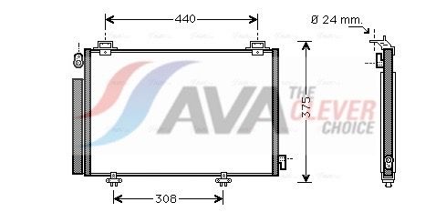 TO5382D AVA QUALITY COOLING ** CLEVER FIT ** kondenzátor, klíma