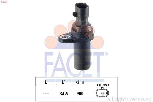 Sensor, crankshaft pulse 9.0377