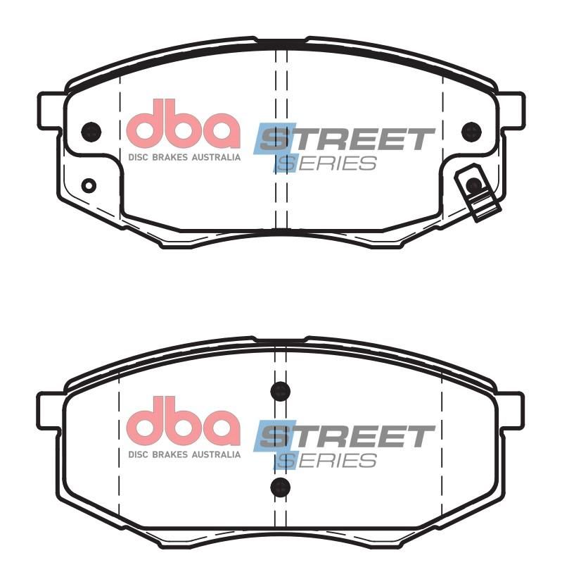 DBA SS STREET SERIES BRAKE PADS [ Hyundai & Kia 2007-2014 F ] - TecDoc Only