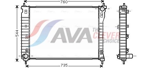 CT2034 AVA QUALITY COOLING hűtő, motorhűtés