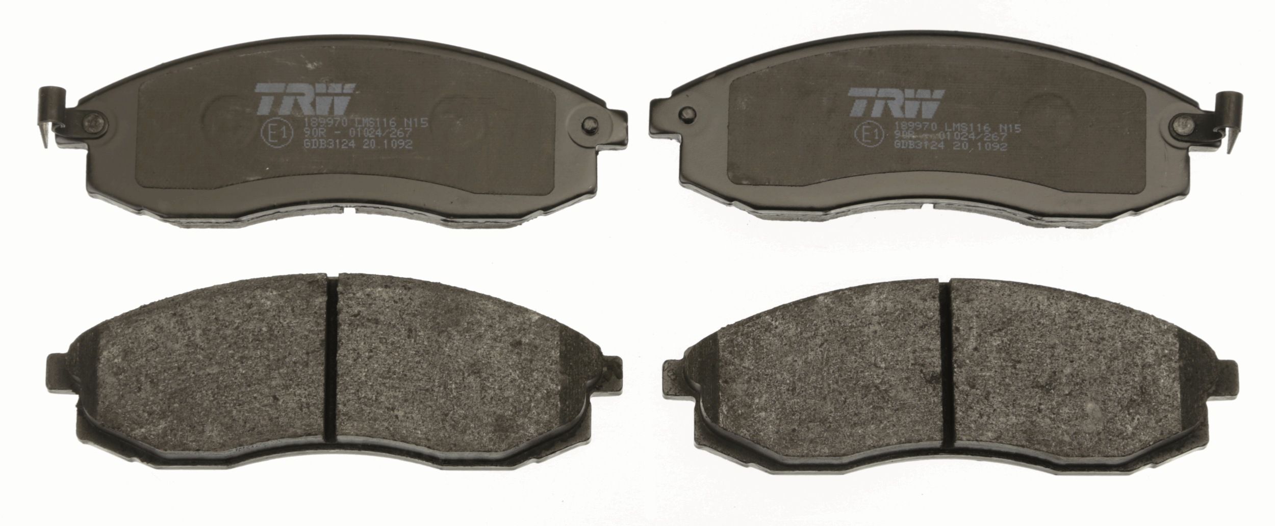 TRW DISC BRAKE PADS - TecDoc 2