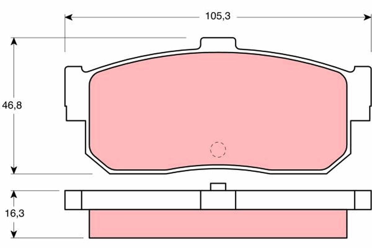 Brake Pad Set, disc brake GDB1172