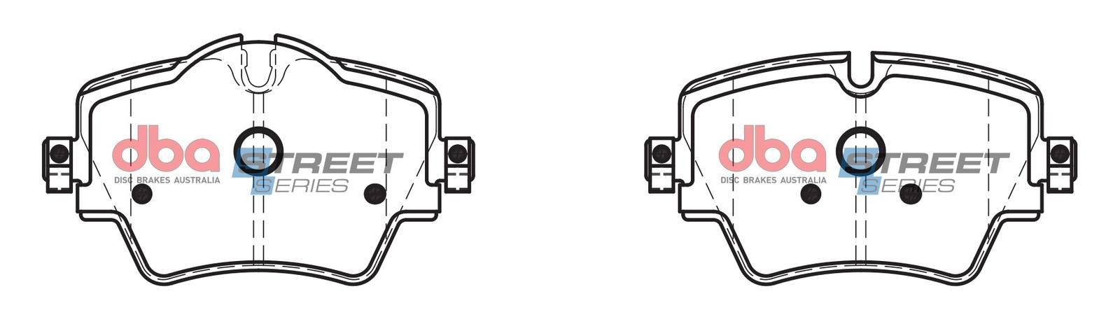 DBA SS STREET SERIES BRAKE PADS [ Mini Clubman/BMW 2/X1 2013 - On F ](suits wear sensor DBAWS1064, DBAWS1068, DBAWS1185  ) - TecDoc Only