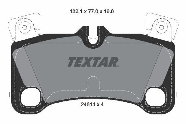 2461401 TEXTAR fékbetétkészlet, tárcsafék