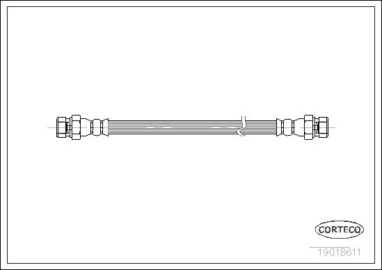 FLEXIBLE DE FREIN FIAT 500 D  0705