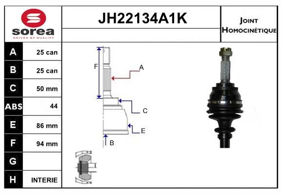 KIT CV JOINT AVEC KR084  - MITSUBIS