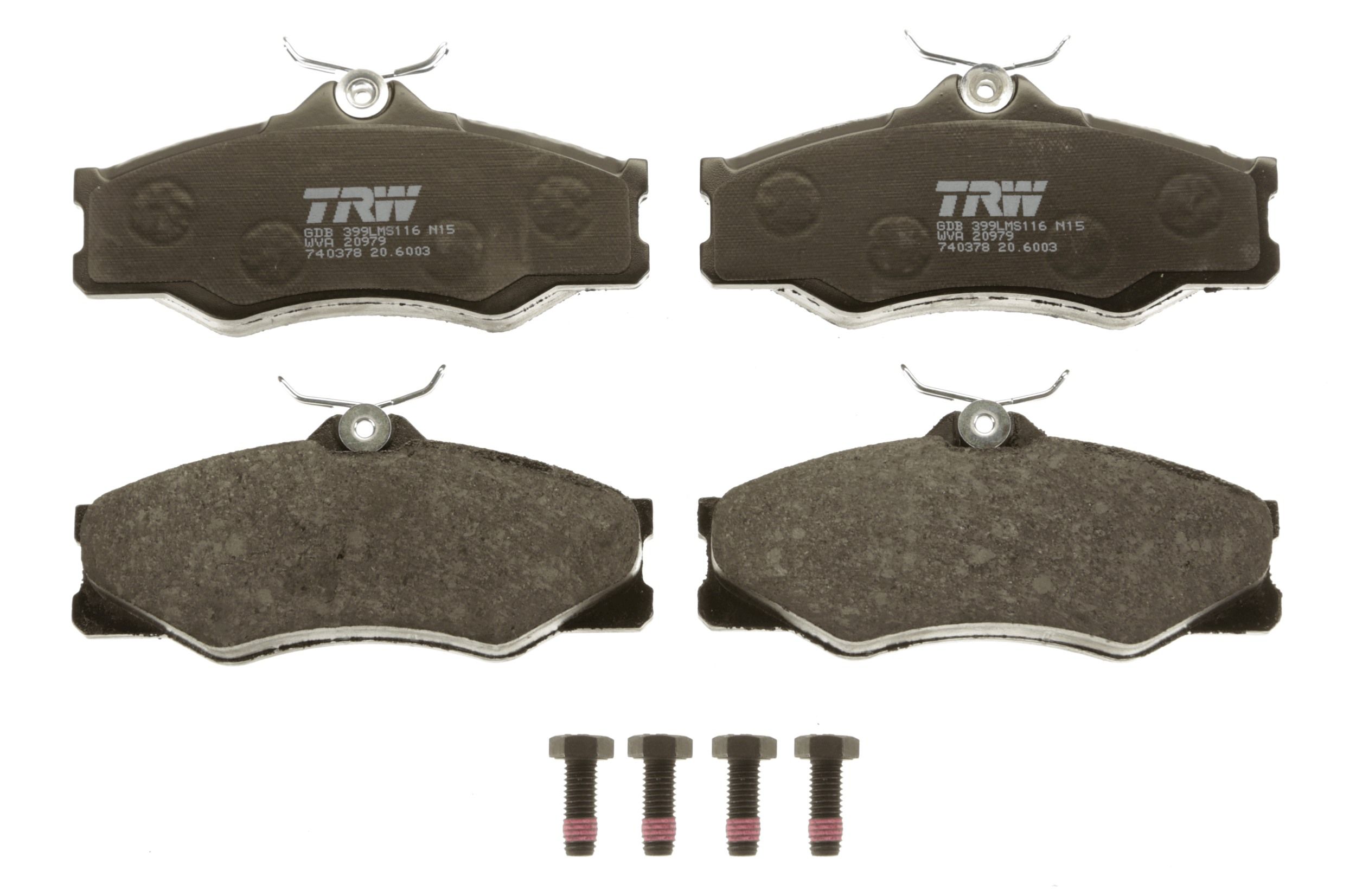 TRW DISC BRAKE PADS - TecDoc 2