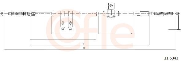 COFLE 11.5343 - Seilzug, Feststellbremse